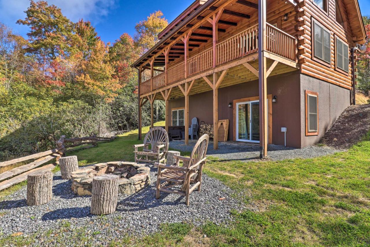 Hilltop Cabin On 5 Acres With Hot Tub And Waterfall! Bryson City Dış mekan fotoğraf